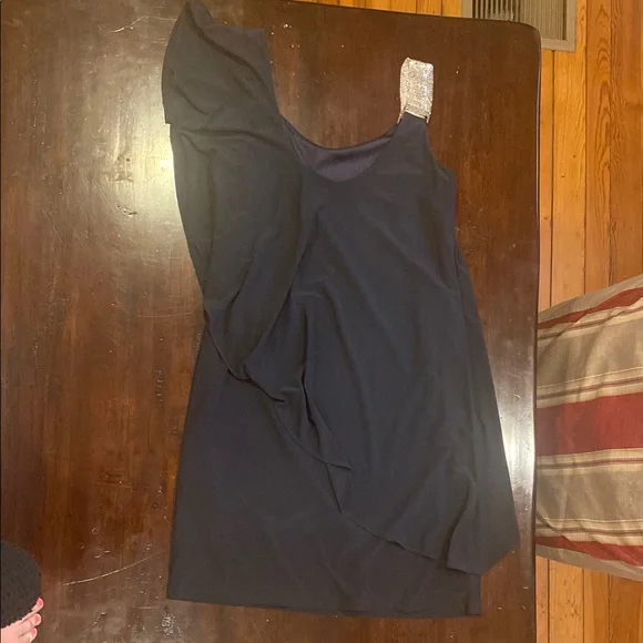 Betsy & Adam gray One Shoulder Bodycon Cocktail Dress - Picture 2 of 3